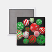3Dクリスマスボール マグネット (正面/裏面)