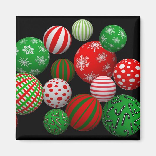 3Dクリスマスボール マグネット (正面)