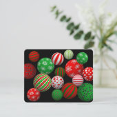 3Dクリスマスボール 招待状 (スタンド正面)