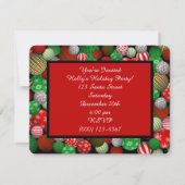 3Dクリスマスボール 招待状 (裏面)