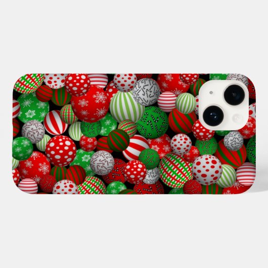 3Dクリスマスボール Case-Mate iPhoneケース (裏面 (横))