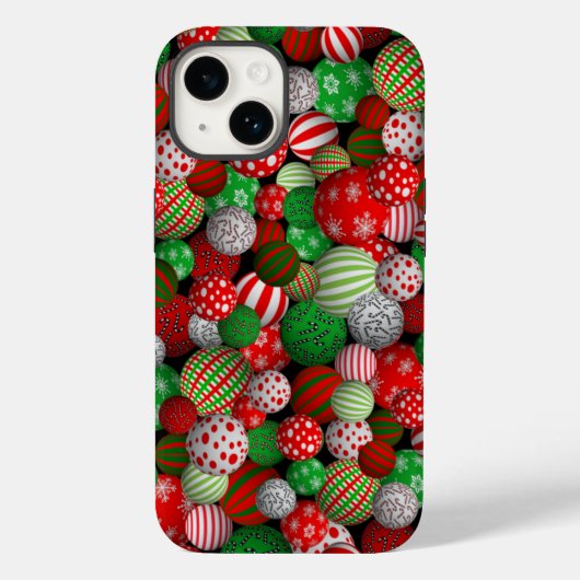 3Dクリスマスボール Case-Mate iPhoneケース (裏面)