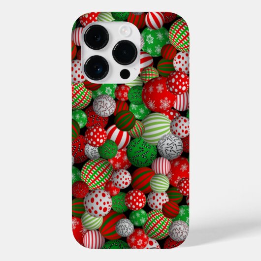 3Dクリスマスボール Case-Mate iPhoneケース (裏面)