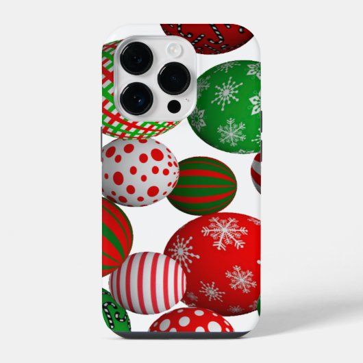 3Dクリスマスボール iPhoneケース (裏面)