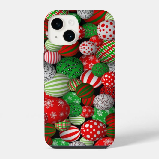 3Dクリスマスボール iPhoneケース (裏面)