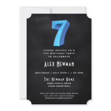 3Dクールオンブラック7thバースデーパーティーへの招待