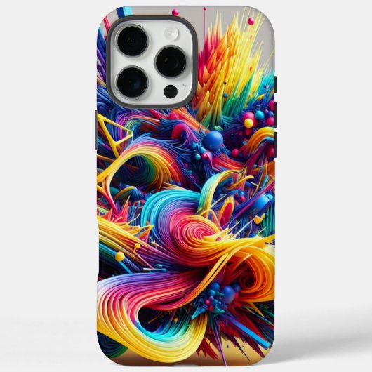 3Dクール抽象芸術 Case-Mate iPhoneケース (裏面)