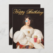 3Dグポップ・アートのラス付きコーンディバ (正面/裏面)