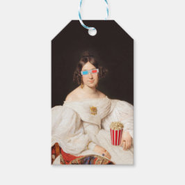 3Dグポップ・アートのラス付きコーンディバ ギフトタグ