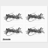 3dグラフィティシール 長方形シール (シート)