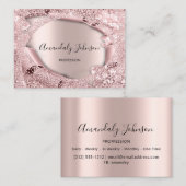 3Dグリッターメイクアップイベントプランナーバラグリッター 名刺 (正面/裏面)