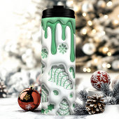 3Dグリーンクリスマスツリー タンブラー