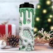 3Dグリーンクリスマスツリー タンブラー
