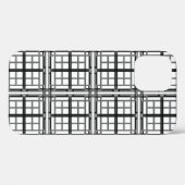 3Dグレーのジオメトリ抽象芸術パターン背景。3d b Case-Mate iPhoneケース (裏面 (横))