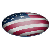3Dグローブにおける愛国的なアメリカ国旗のデザイン カッティングボード (角)