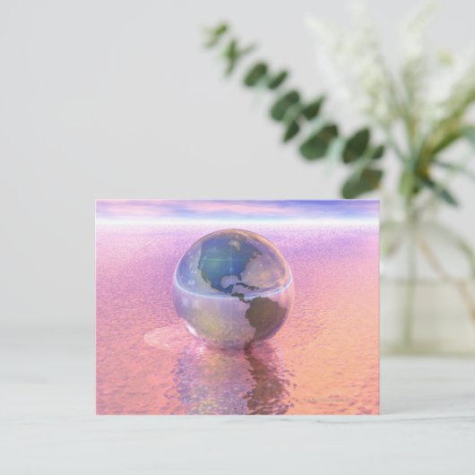 3Dグローブ12 ポストカード (スタンド正面)