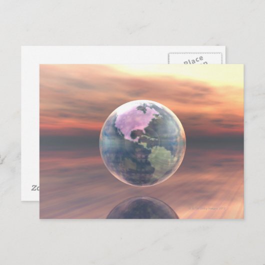 3Dグローブ5 ポストカード (正面/裏面)
