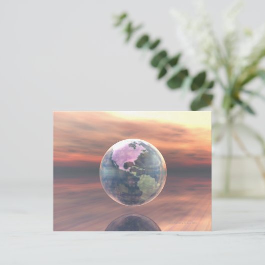 3Dグローブ5 ポストカード (スタンド正面)