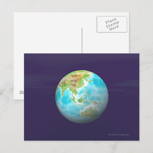 3Dグローブ6 ポストカード (正面/裏面)