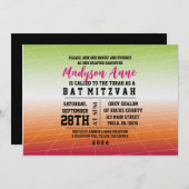 3Dゲーマーゲーミングデジタルバー（ユダヤ教の）バル・ミツバー招待状 招待状 (正面/裏面)