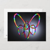 3Dコンポジション#20：蝶 ポストカード (正面/裏面)