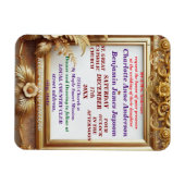 3Dゴールデンフローラ植物体 マグネット (横)