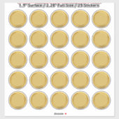 3Dゴールドシール箔押し公証人エンボッサー スターバースト x25 シール (シート)