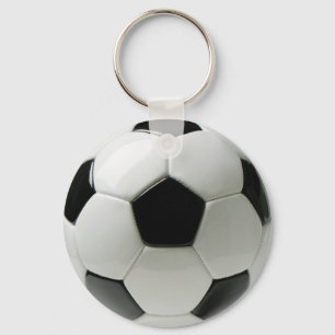 3Dサッカーボールの基本的なボタンKeychain キーホルダー