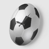 3Dサッカーボール – サッカーの時間！ ラージ壁時計 (傾斜)