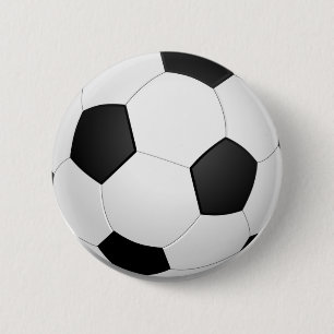 3Dサッカーボール 缶バッジ