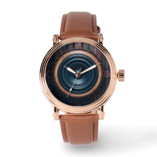 3Dサブウーハー木製仕上げ顔 腕時計