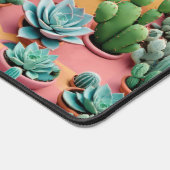 3Dサボテンと多肉植物 デスクマット (コーナー)