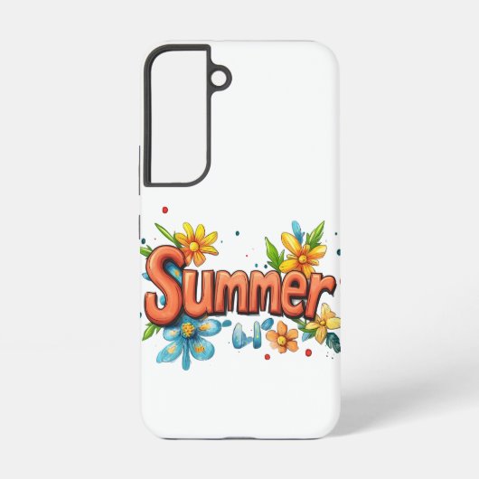 3dサマー文字 samsung galaxyケース (裏面)