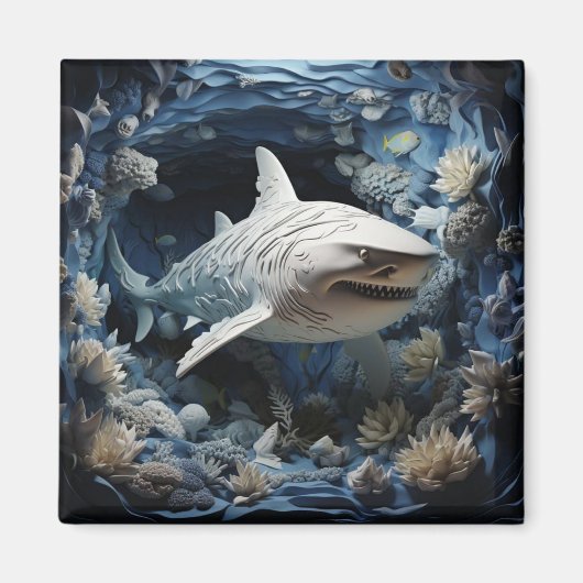 3Dサメ マグネット (正面)