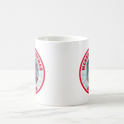 3Dサンタクリスマスキッズパーソナライズされたホットチョコレート コーヒーマグカップ (中央)