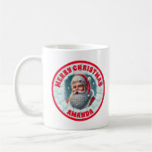 3Dサンタクリスマスキッズパーソナライズされたホットチョコレート コーヒーマグカップ (左)