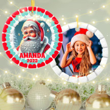 3Dサンタクロースのクリスマスカスタムの子供の写真