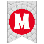 3Dサンタクロースクリスマスレッドホリデイ バンティングフラッグ (第2の旗)