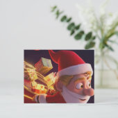 3Dサンタクロース クリスマスグリーティングカード – 祝祭的なH シーズンポストカード (スタンド正面)