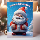 3Dサンタクロース メリークリスマス シーズンカード