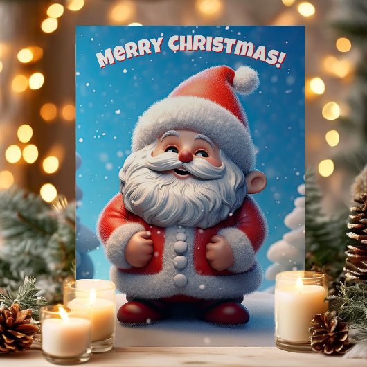 3Dサンタクロース メリークリスマス シーズンカード