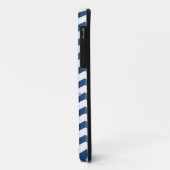 3Dシェブロン ブルー/ホワイト iPhone 5/5S カスタマイズケース Case-Mate iPhoneケース (裏面/左)