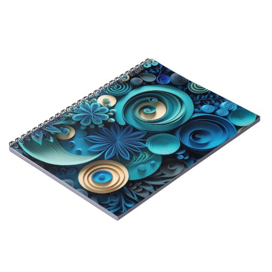 3Dシェード(青) ノートブック (左側)