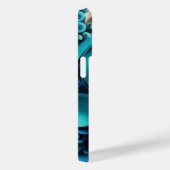 3Dシェード（青） Case-Mate iPhoneケース (裏面 / 右)