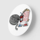 3Dシネマ ラウンド壁時計 (傾斜)