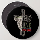 3Dシャドウクロス犠牲ラム生まれダイ 缶バッジ (正面&裏面)