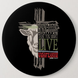 3Dシャドウクロス犠牲ラム生まれダイ 缶バッジ