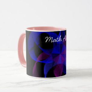 3Dシリンダー数学アートコーヒーマグ マグカップ
