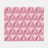 3Dジオメトリ三角形:ミニマル背景。 フリースブランケット (正面(横))