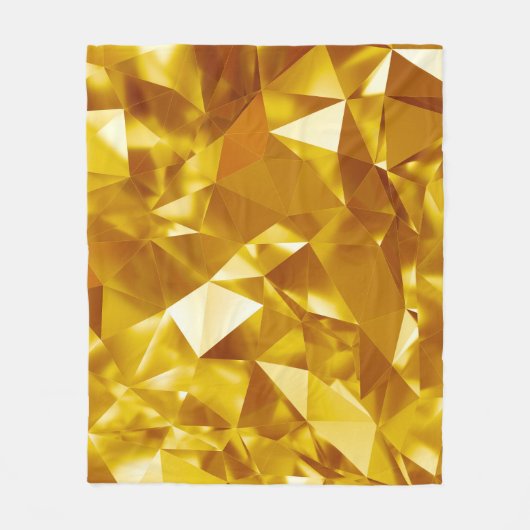 3Dジオメトリ:金属背景デザイン フリースブランケット (正面)